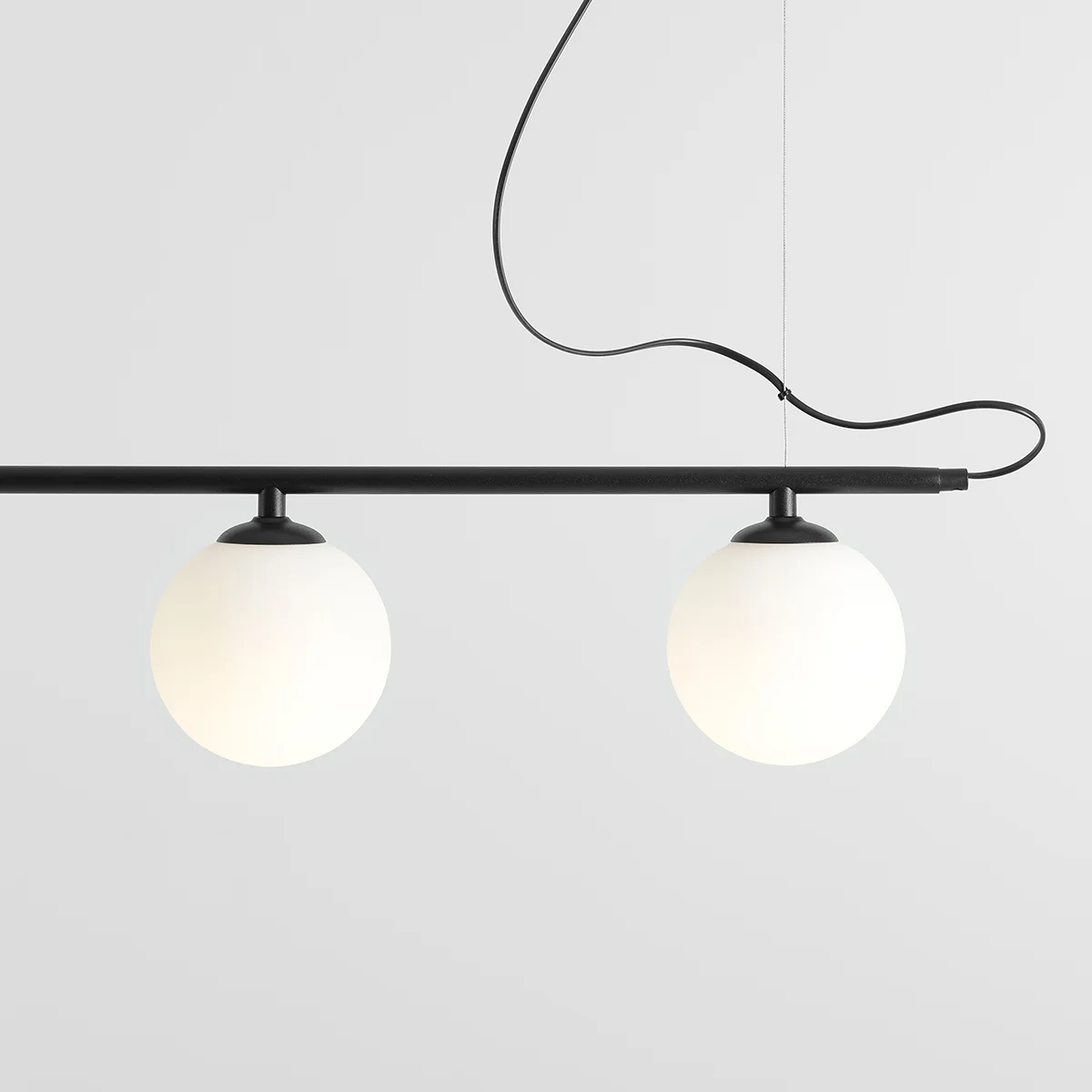 BERYL GLASS 5 BLACK 1006F1 Nowoczesna lampa wisząca Aldex