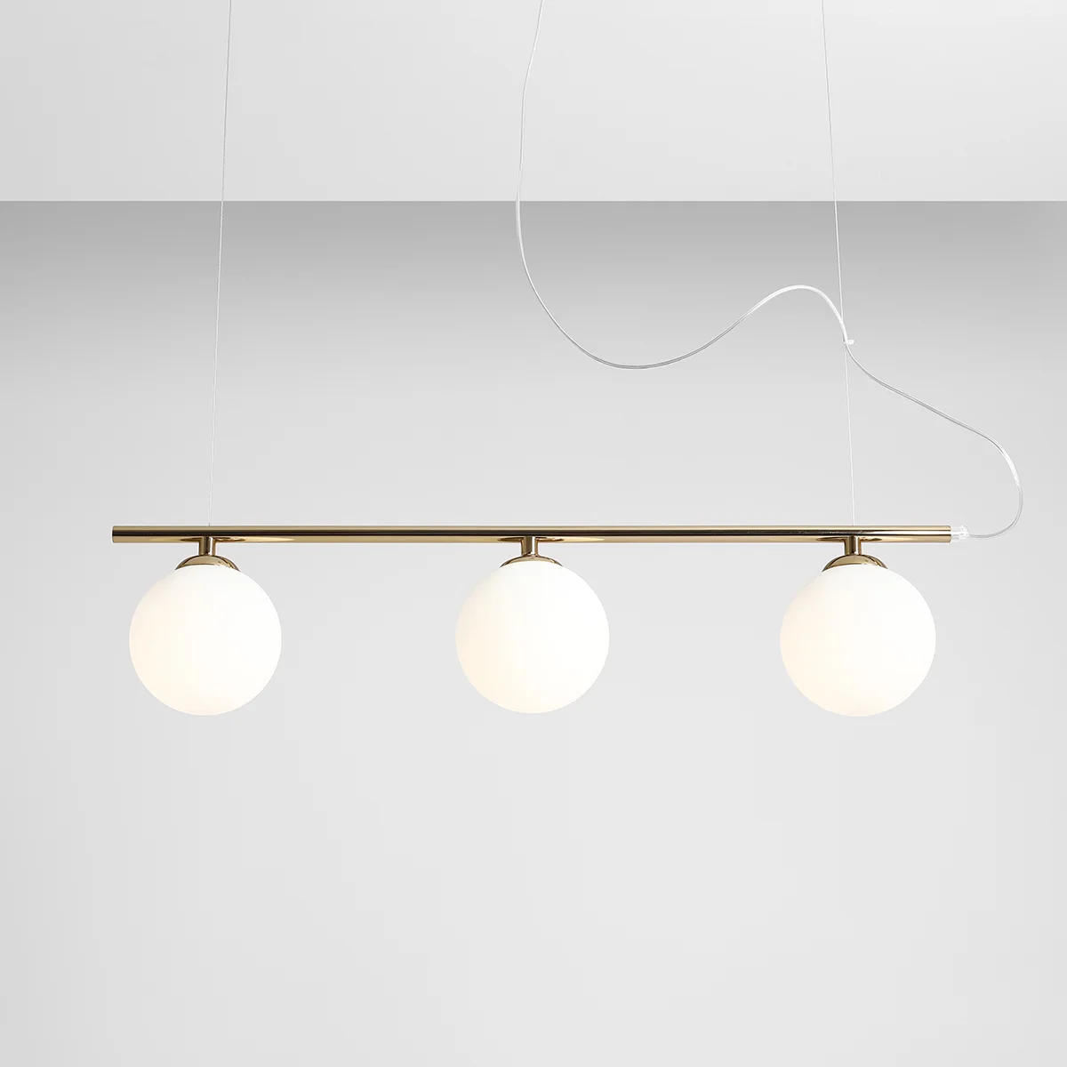 LAMPA WISZĄCĄ BERYL GLASS 3 GOLD 1006E_30 ALDEX