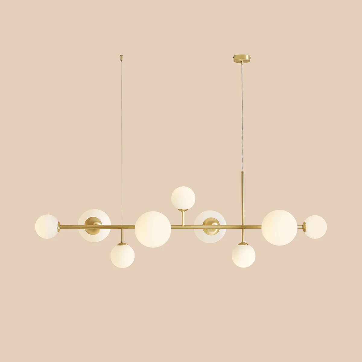Lampa wisząca DIONE 9 BRASS 1092N40 Aldex