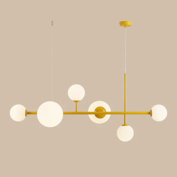 DIONE 6 MUSTARD 1092K14 Nowoczesna lampa wisząca #colours Aldex