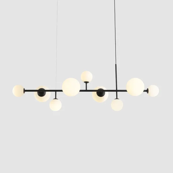 DIONE 9 BLACK 1092N1 Rozłożysta lampa wisząca Aldex