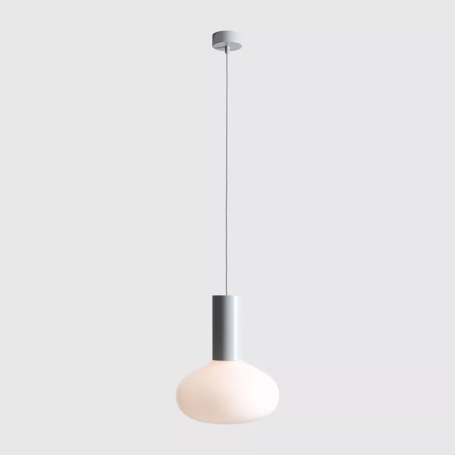 LAMPA WISZĄCA FLO GREY M (opal glass) 7000G22_M Aldex