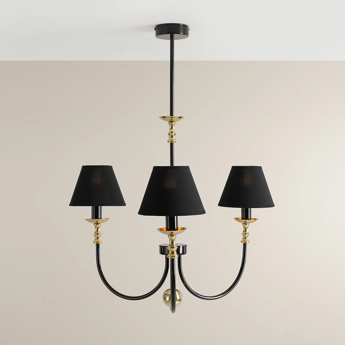 ROMA 3 BLACK 1118E1 Elegancki żyrandol Aldex