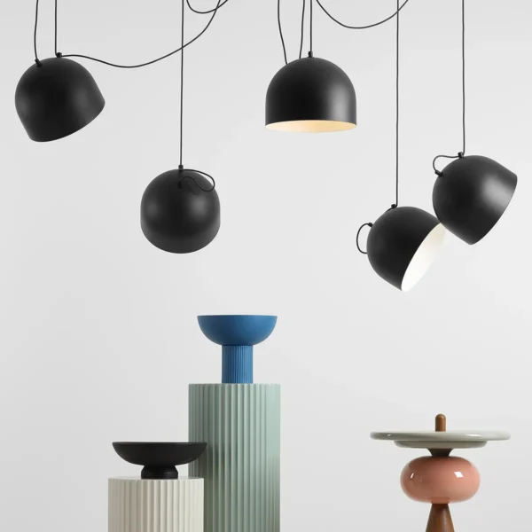 Lampa wisząca NOOR 5 BLACK 1122F1 Aldex