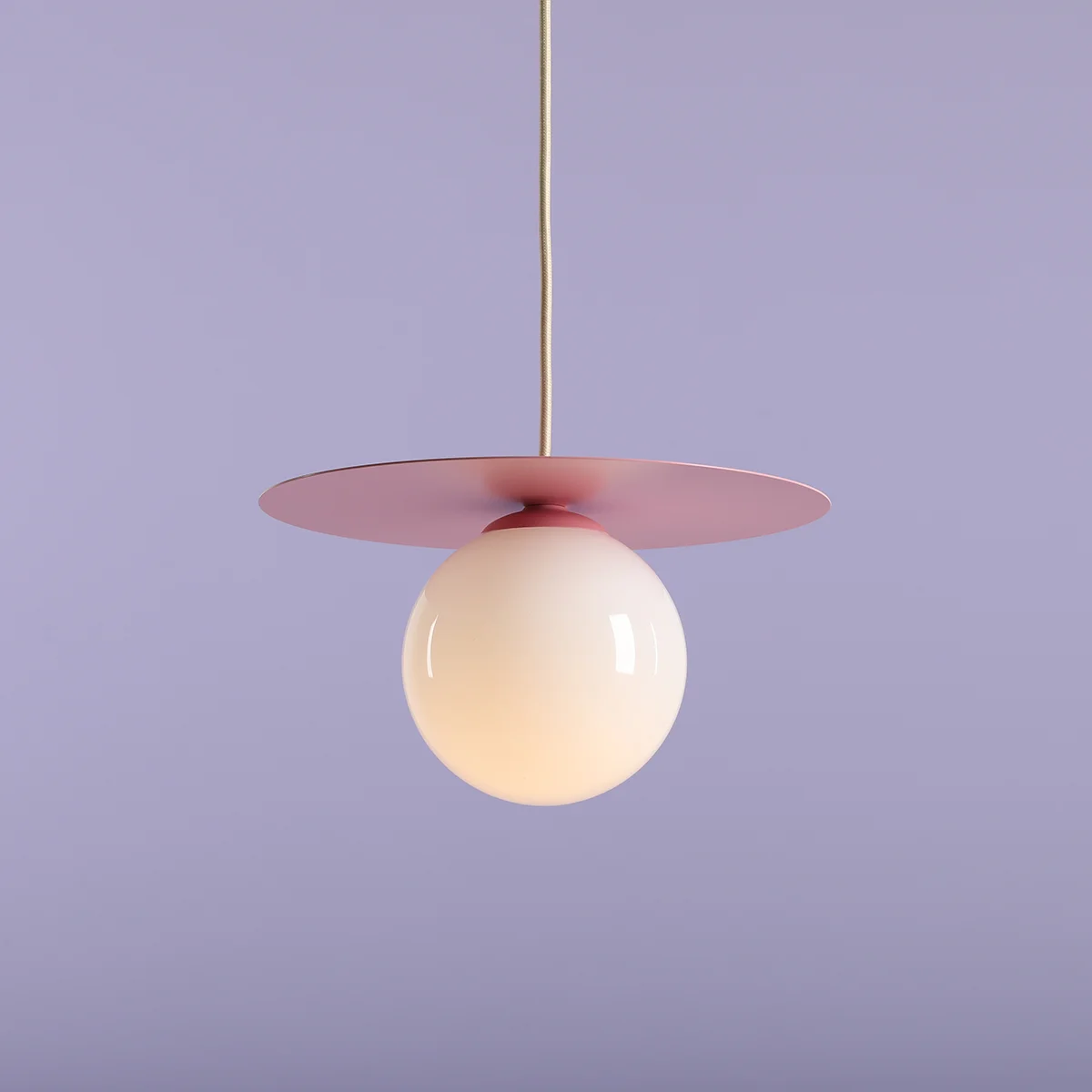 Lampa wisząca LOOP BABY PINK S 1125G18_S Aldex