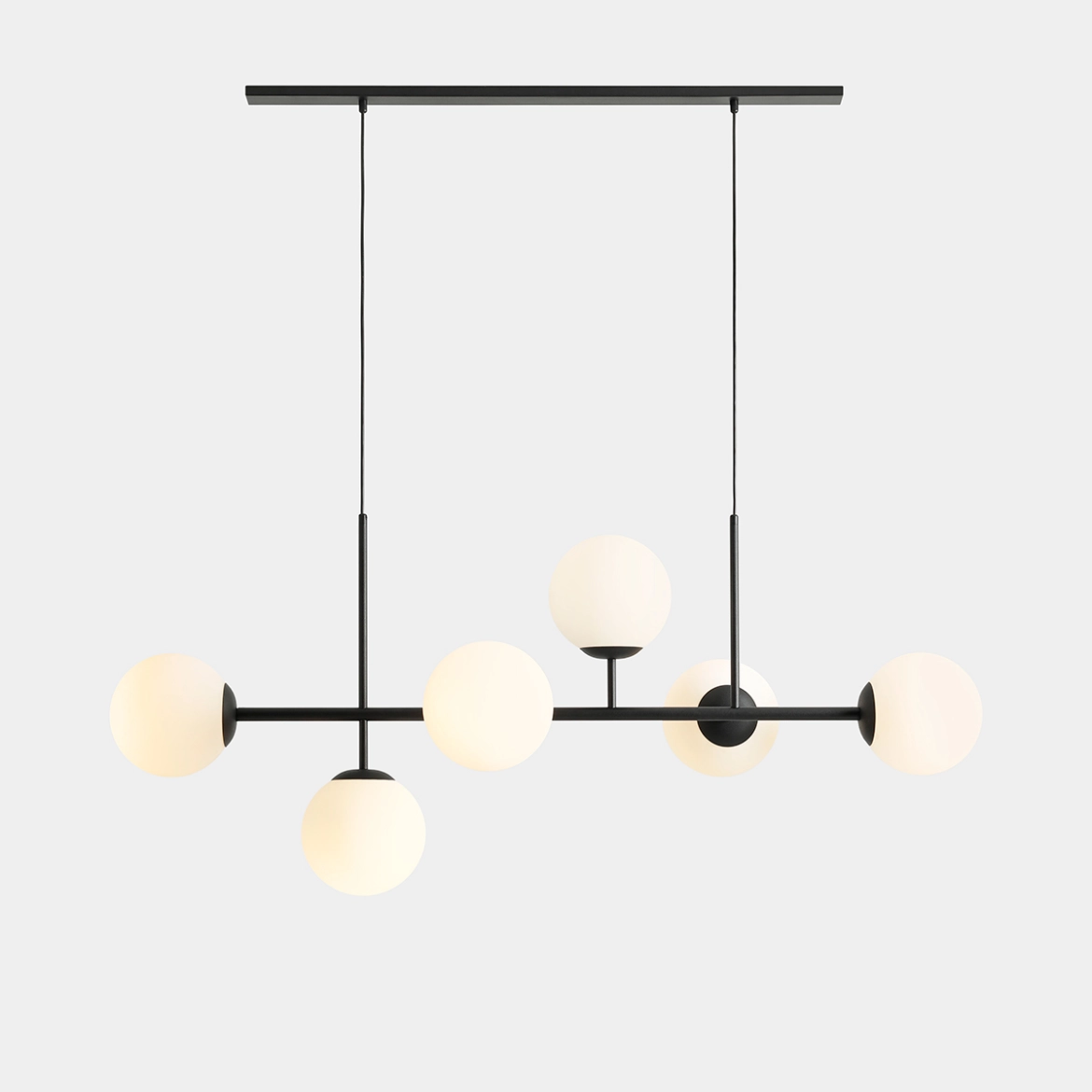 Lampa Wisząca Fin 6 Czarny 1120K1 Aldex
