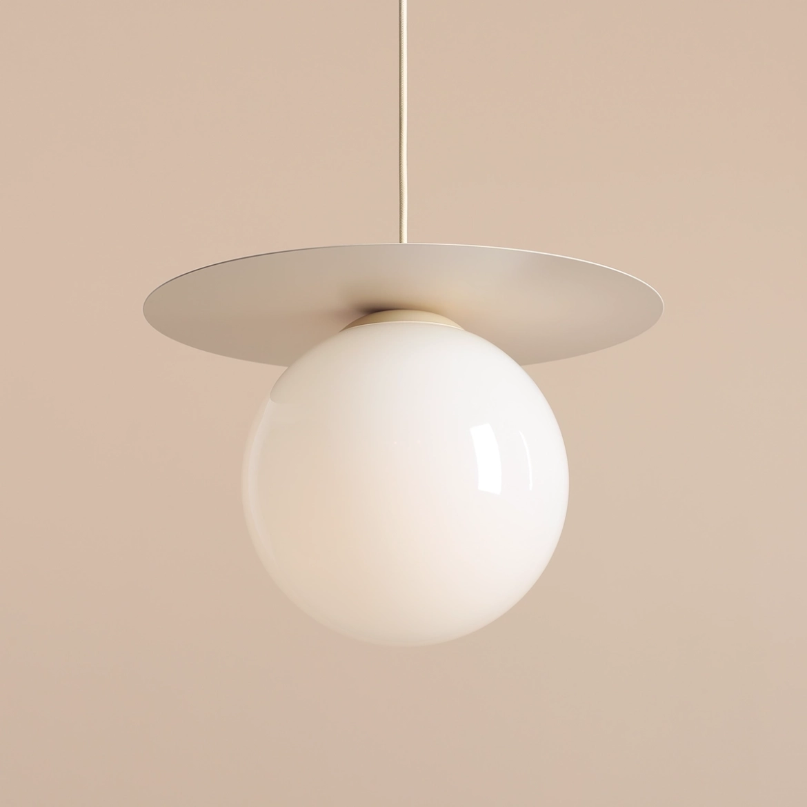 LAMPA WISZĄCA LOOP CREAM L 1125G9_L Aldex