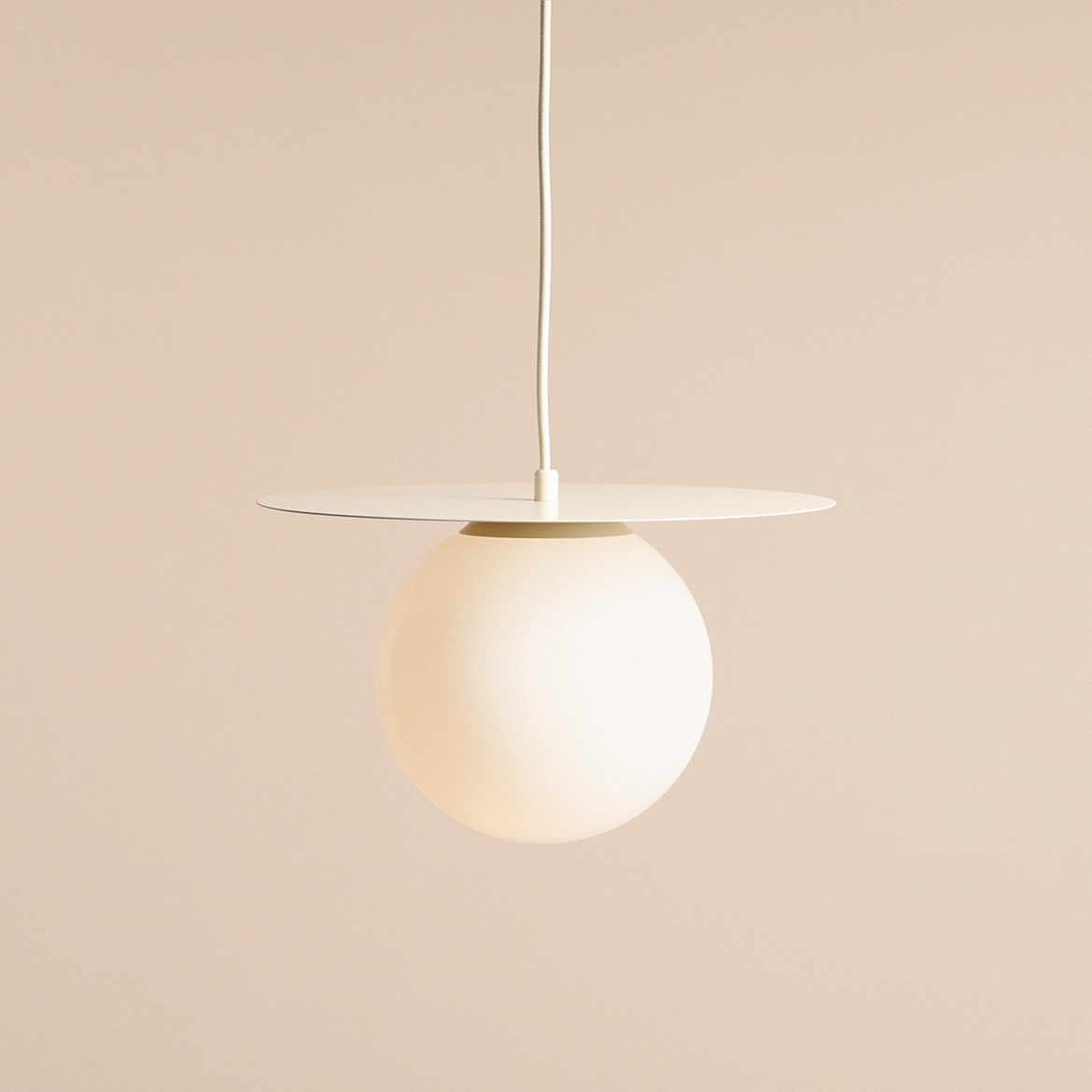 LAMPA WISZĄCA LOOP CREAM M 1125G9_M Aldex