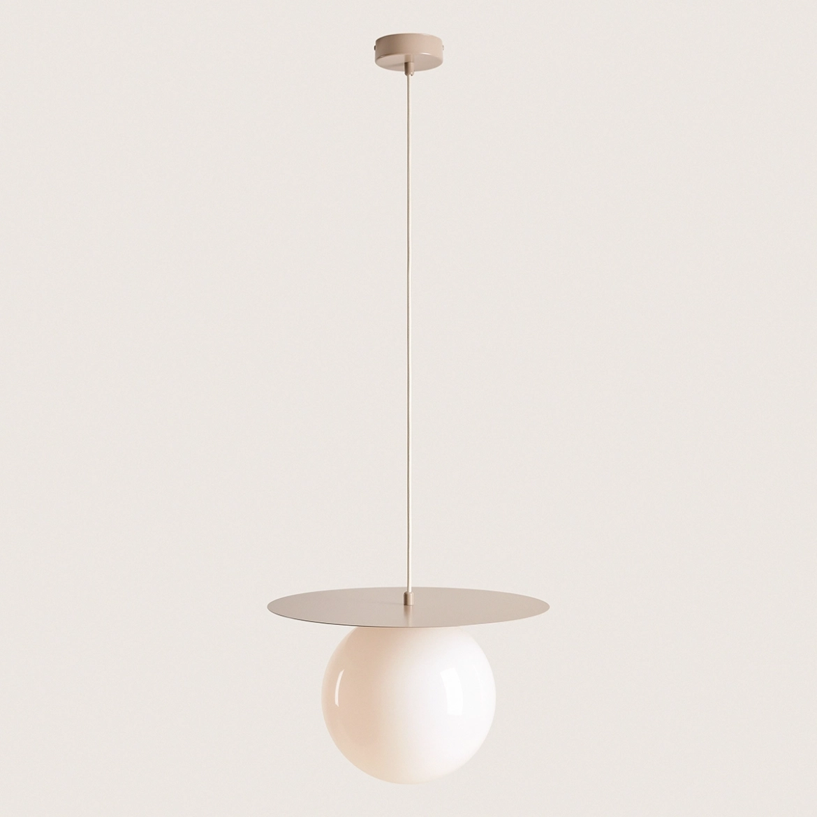 LAMPA WISZĄCA LOOP BEIGE L 1125G17_L Aldex