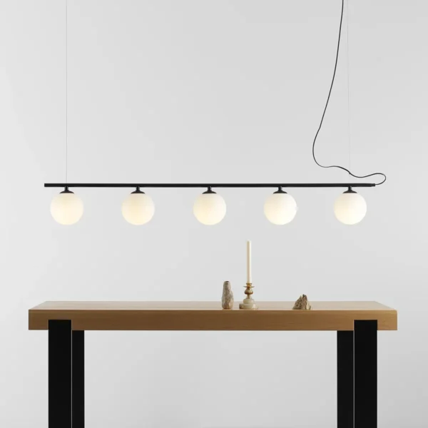 BERYL GLASS 5 BLACK 1006F1 Nowoczesna lampa wisząca Aldex