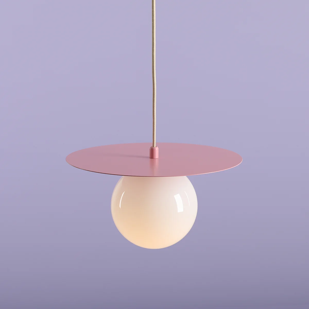 Lampa wisząca LOOP BABY PINK S 1125G18_S Aldex