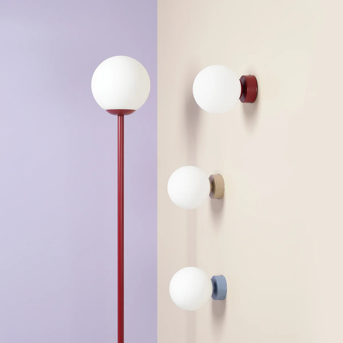 BALL WALL RED WINE S 1076C15_S Kinkiet #colours Aldex