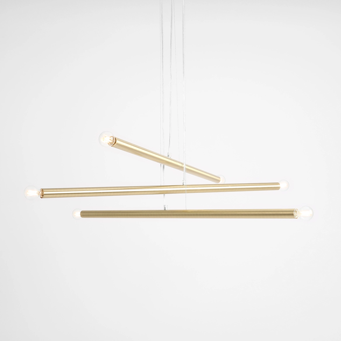 LAMPA WISZĄCA TUBO 6 BRASS 1072K40 ALDEX