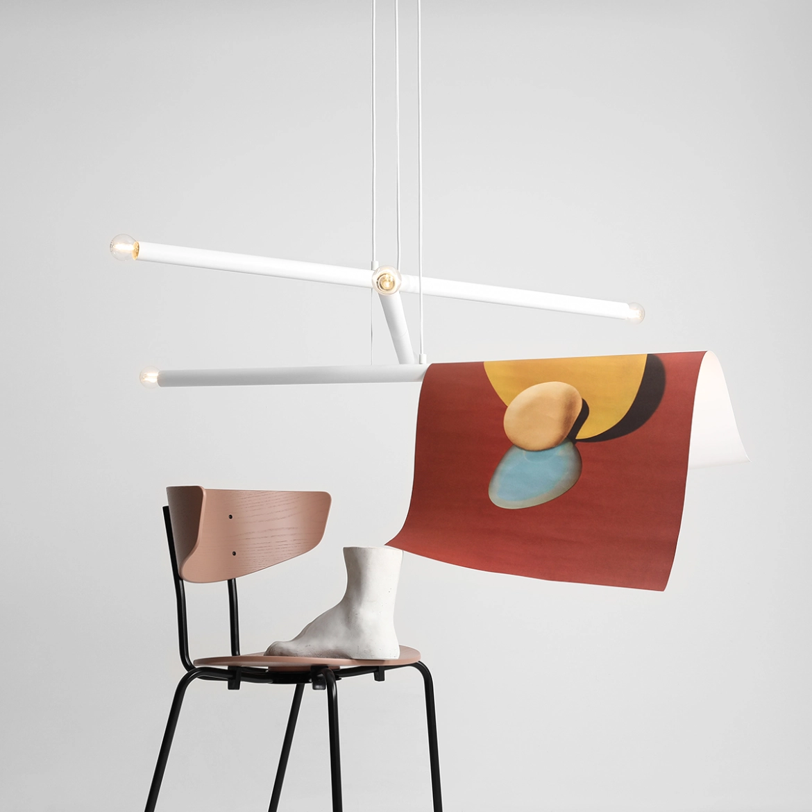 Lampa Wisząca TUBO 6 Biały 1072K Aldex