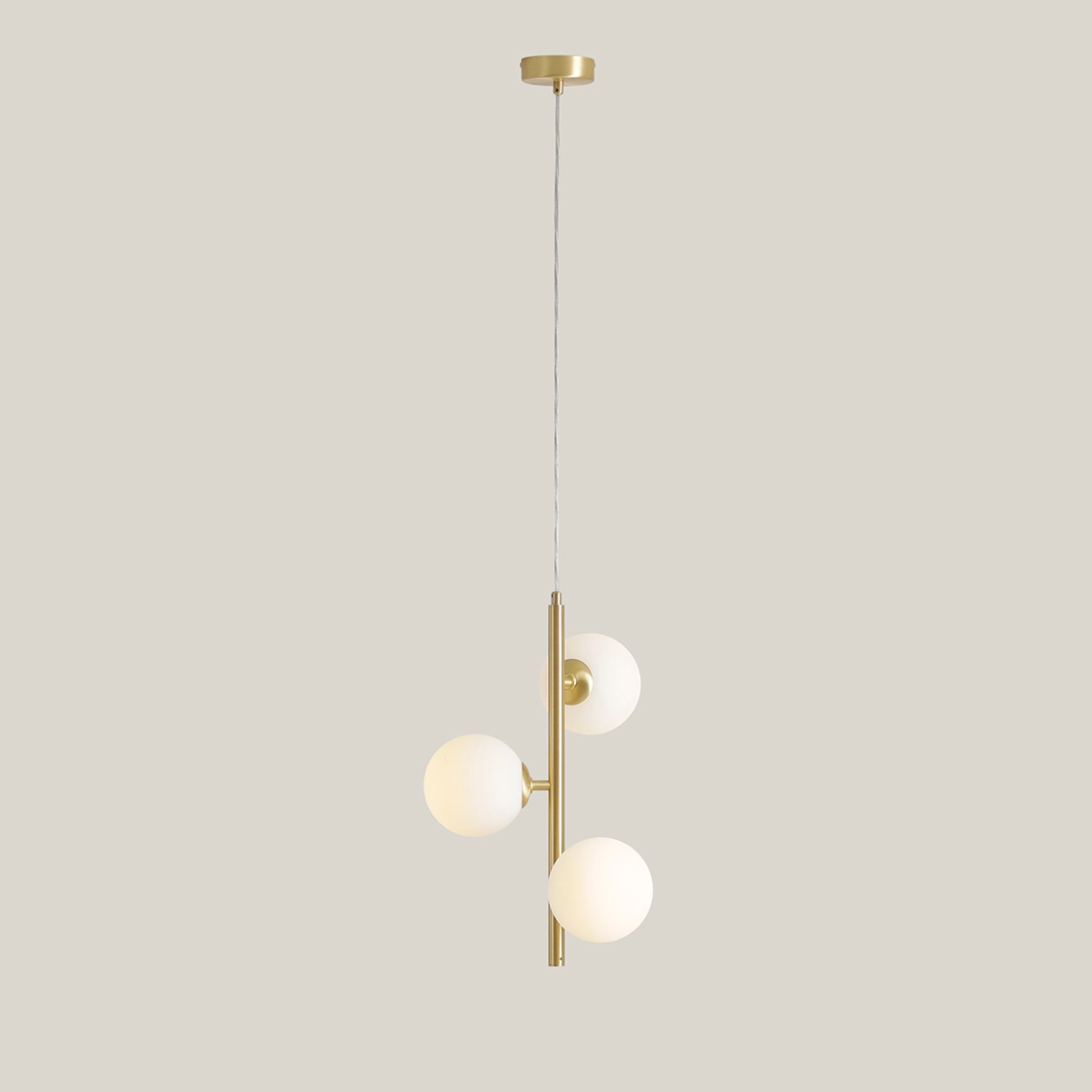 Lampa Wisząca Fin 3 Mosiądz S 1120E40_S Aldex