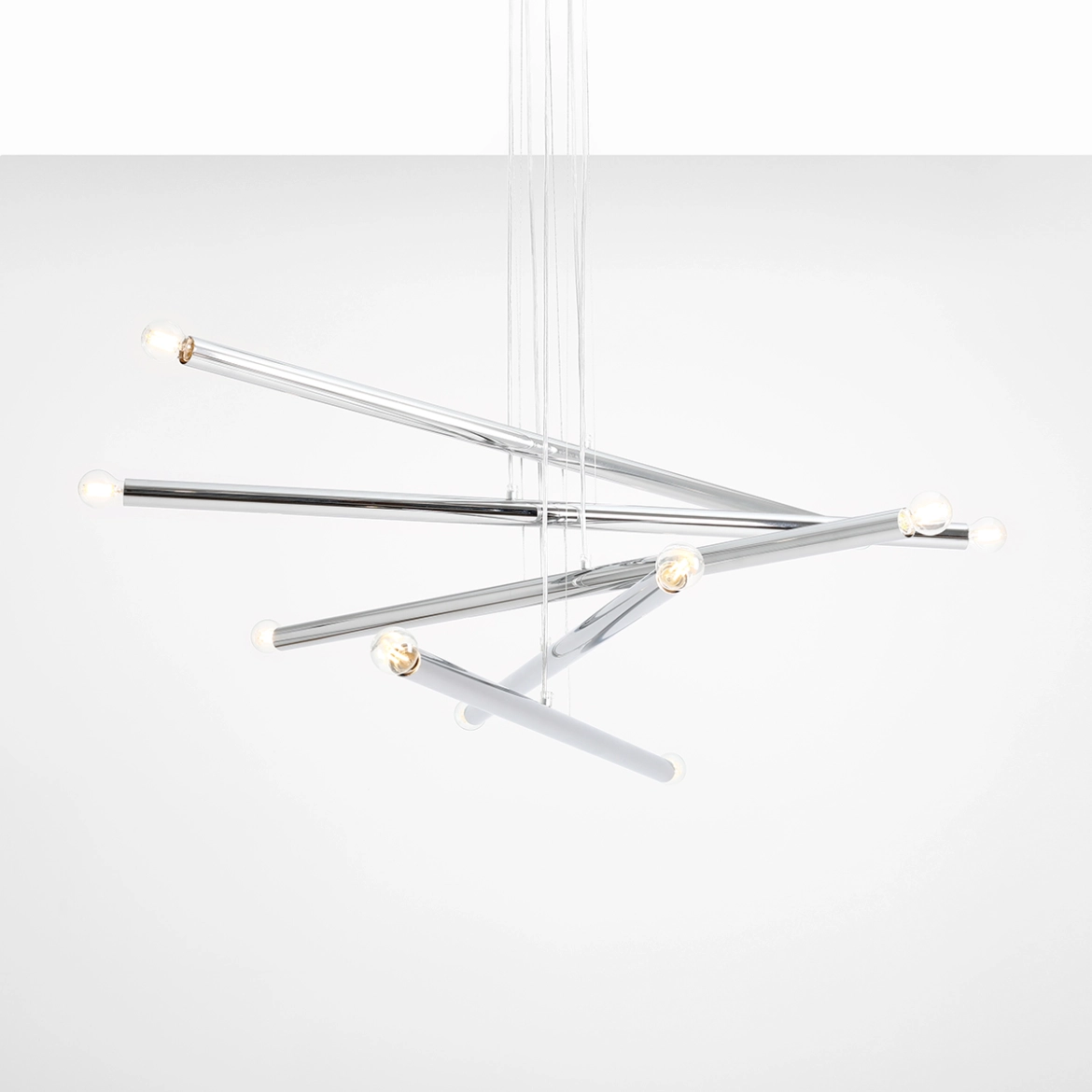 Lampa Wisząca TUBO 10 Chrom 1072M4 Aldex