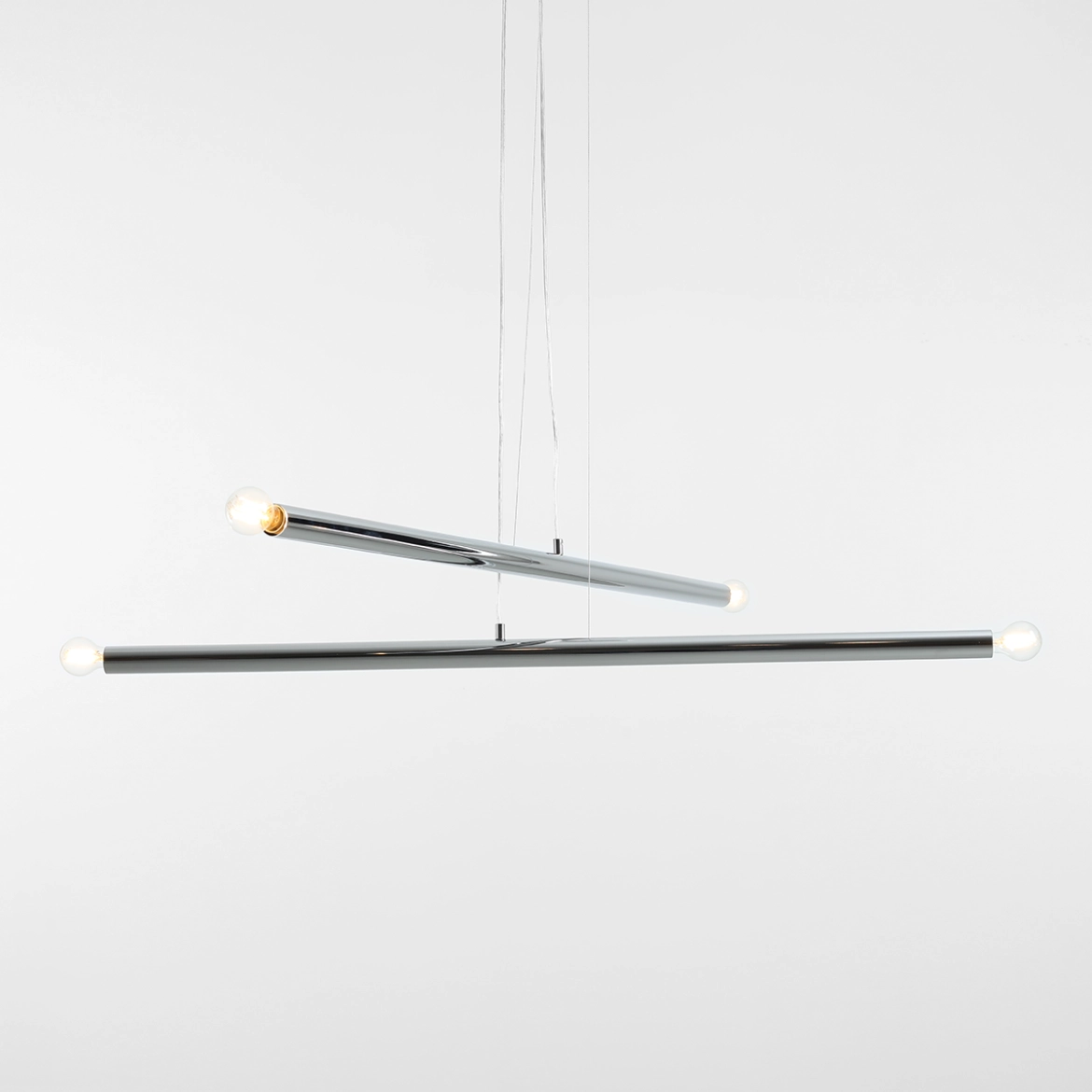 Lampa Wisząca TUBO 4 Chrom 1072L4 Aldex