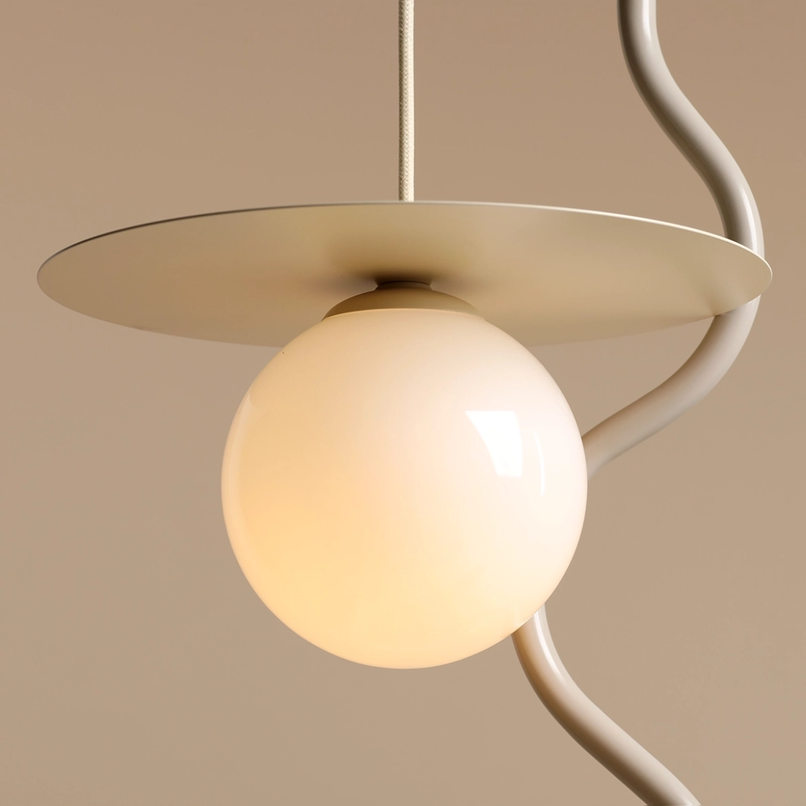 LAMPA WISZĄCA LOOP CREAM S 1125G9_S Aldex