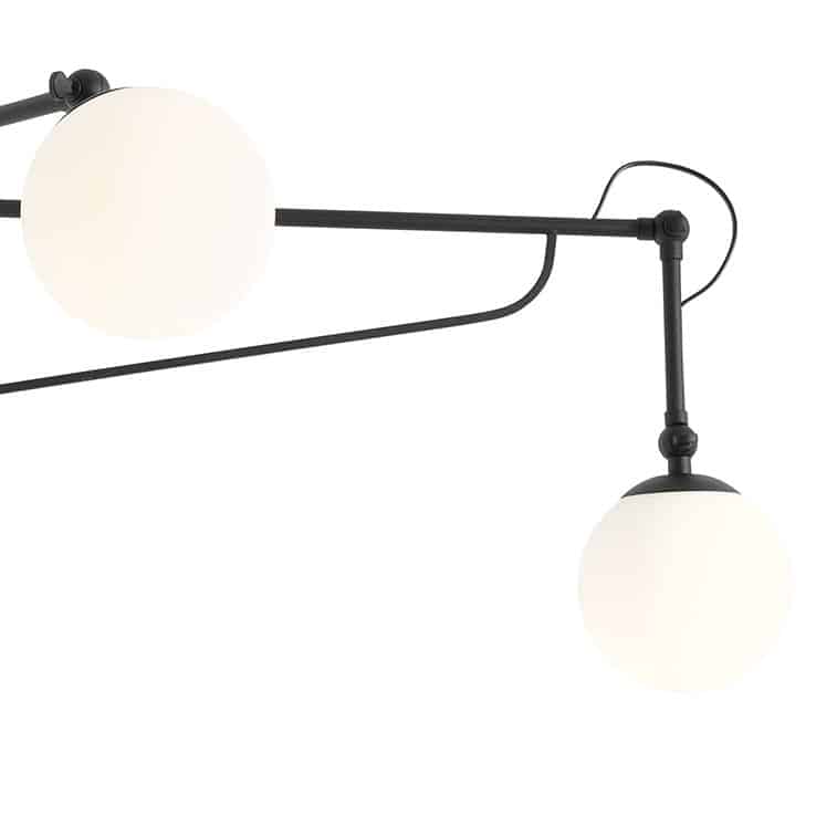 KINKIET SOHO GLASS 2 BLACK 1105D1 ALDEX