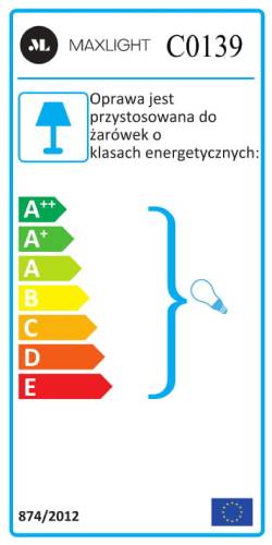 Reflex kinkiet / lampa sufitowa biała C0139 MaxLight