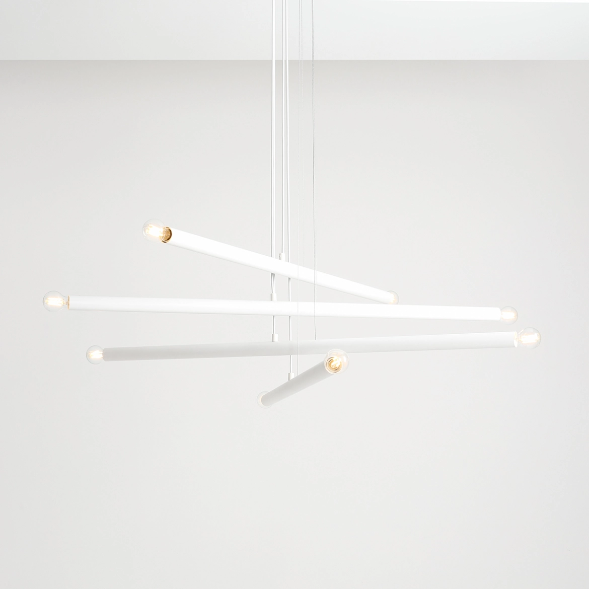 Lampa Wisząca TUBO 8 Biały 1072P Aldex