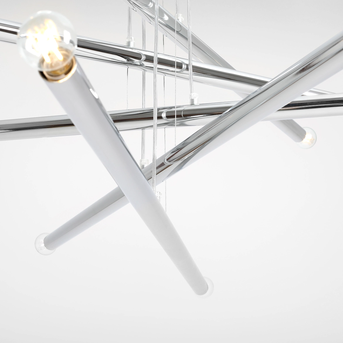 Lampa Wisząca TUBO 10 Chrom 1072M4 Aldex