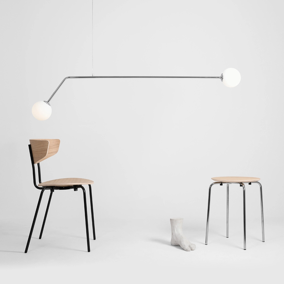 LAMPA WISZĄCA PURE CHROME 1064H4 ALDEX