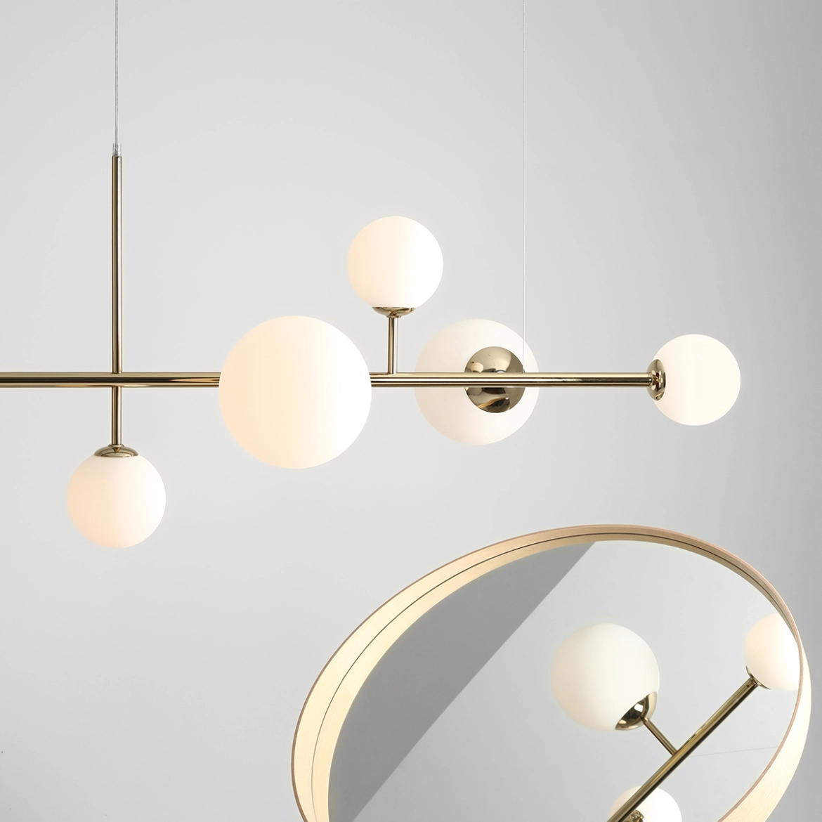 Lampa wisząca DIONE 6 gold 1092K30 ALDEX