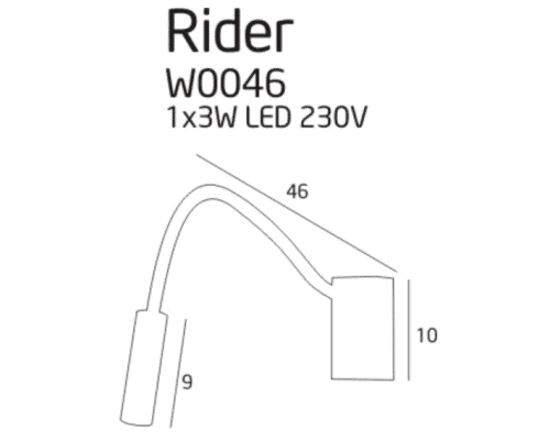 Kinkiet Rider White W0046