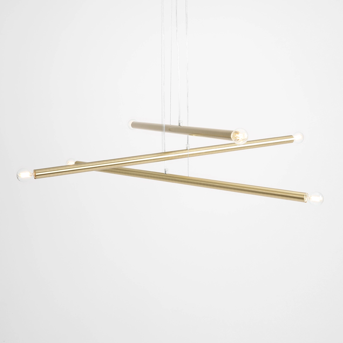 LAMPA WISZĄCA TUBO 6 BRASS 1072K40 ALDEX