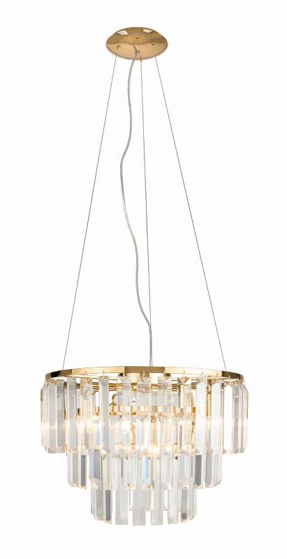 MONACO P0423 LAMPA WISZĄCA ZŁOTA MaxLight