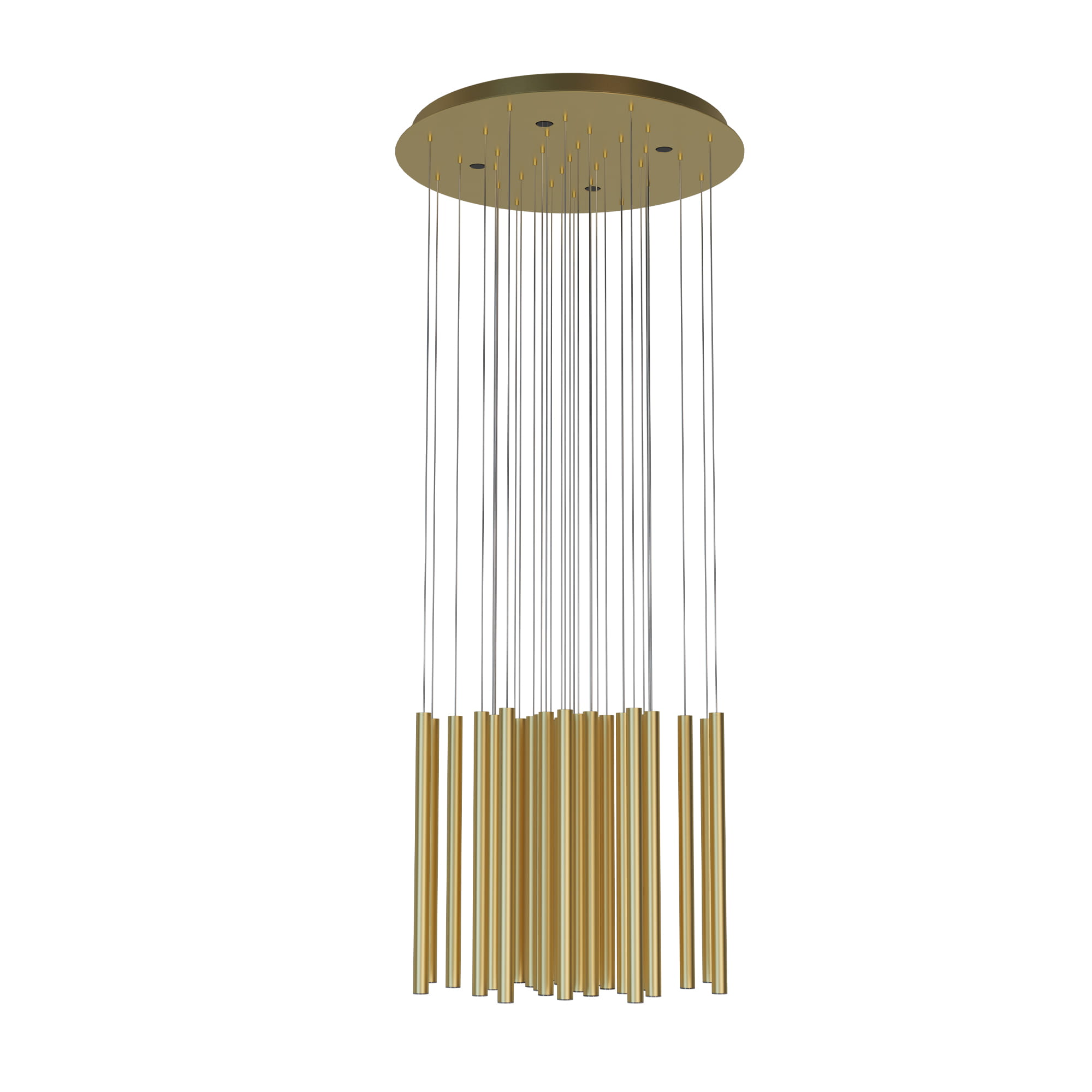 Organic P0476D Lampa Wisząca Złota Ściemnialna MaxLight