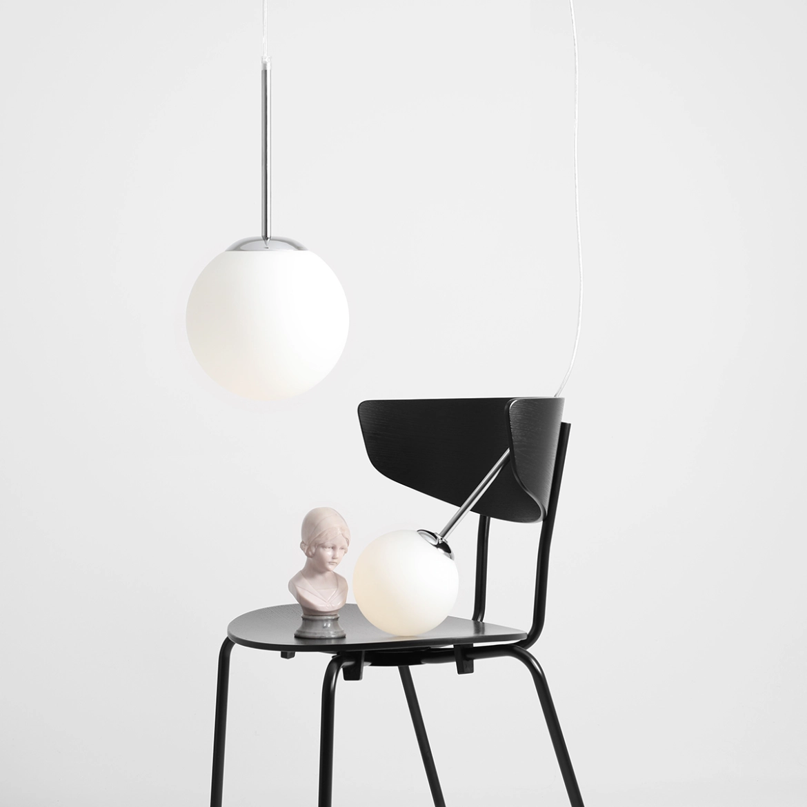 LAMPA WISZĄCA BOSSO MINI 20 CHROME 1087XS4 ALDEX