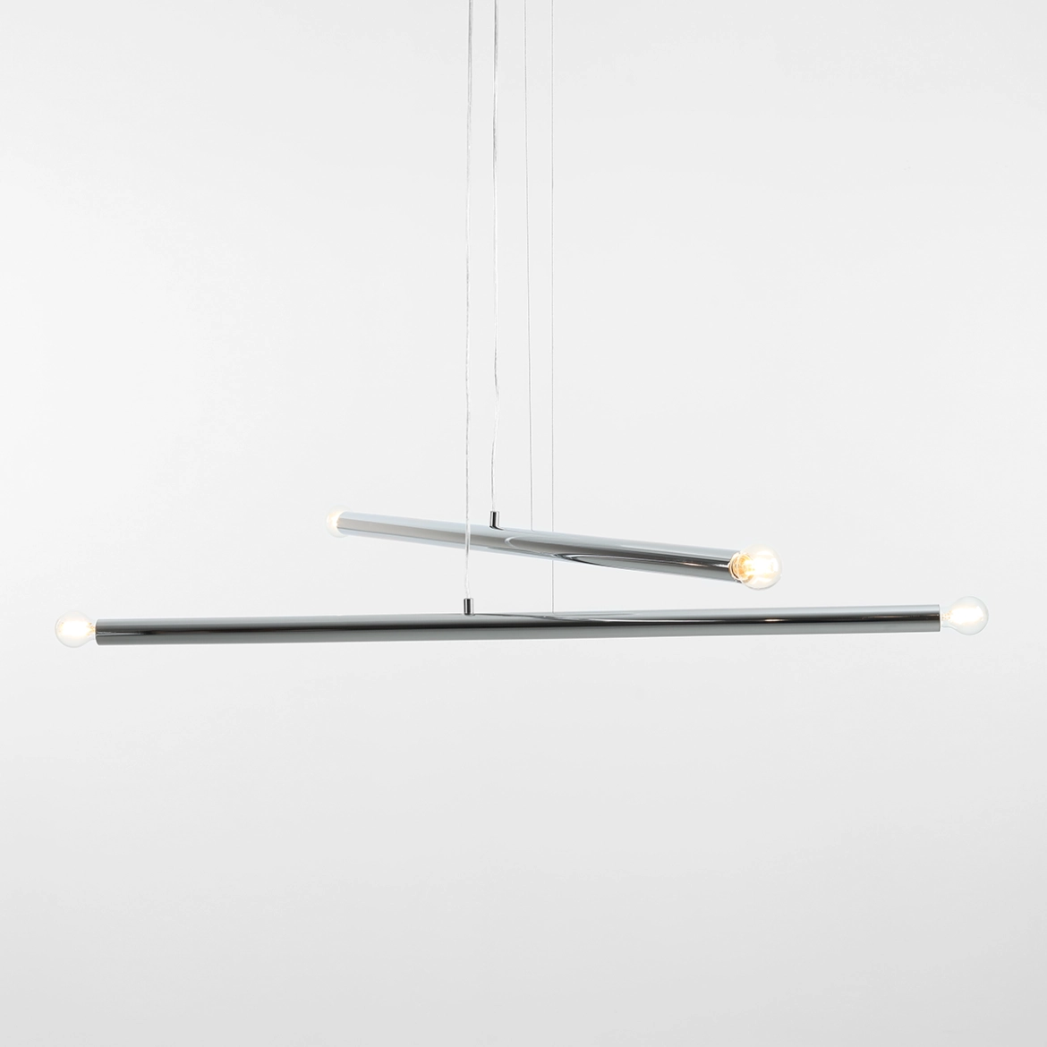 Lampa Wisząca TUBO 4 Chrom 1072L4 Aldex