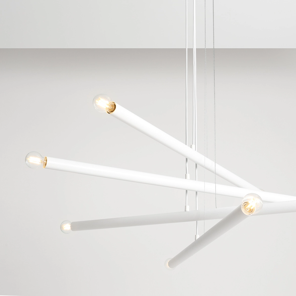 Lampa Wisząca TUBO 8 Biały 1072P Aldex