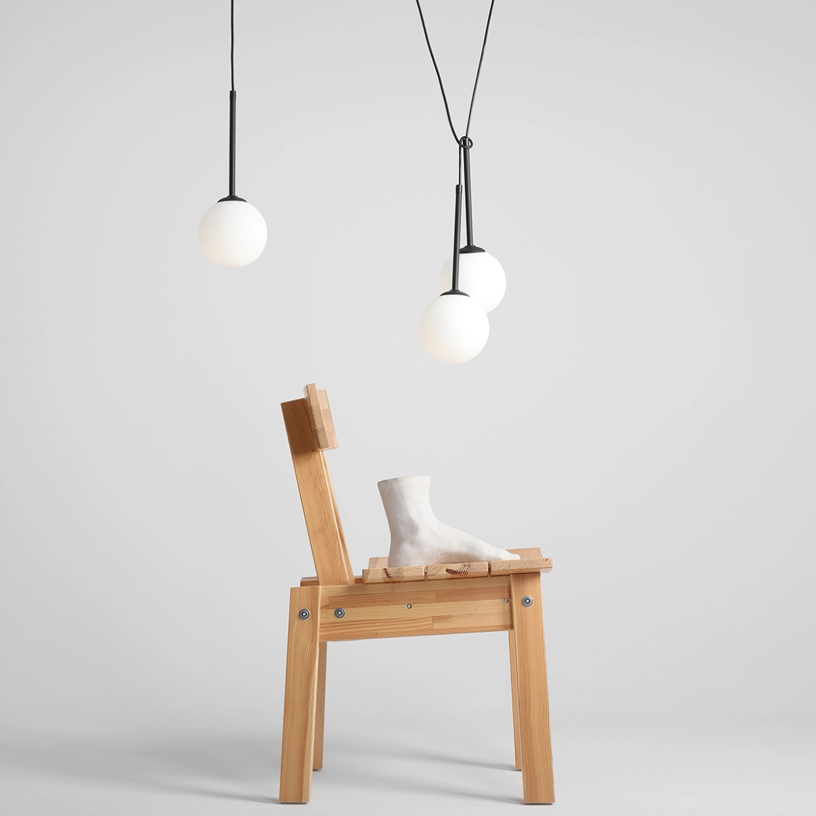 LAMPA WISZĄCA BOSSO 3 BLACK 1087E_1 ALDEX