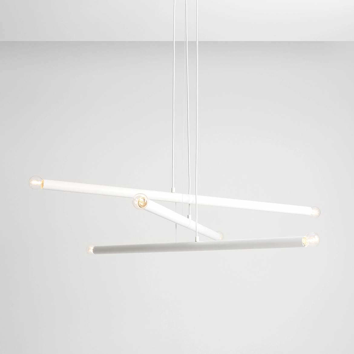 Lampa Wisząca TUBO 6 Biały 1072K Aldex