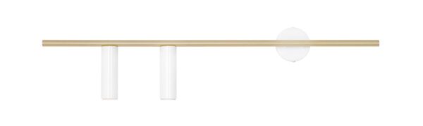 KINKIET TREVO 2 WHITE BRASS (lewy) 1097D40 ALDEX