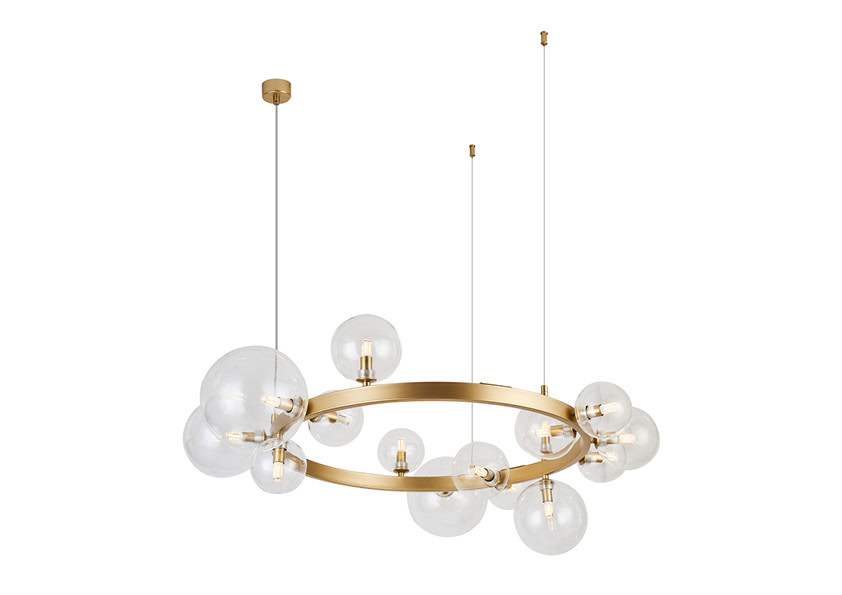 Baza BUBBLES LAMPBODY ROUND 15 AZ5877 złoty AZZARDO
