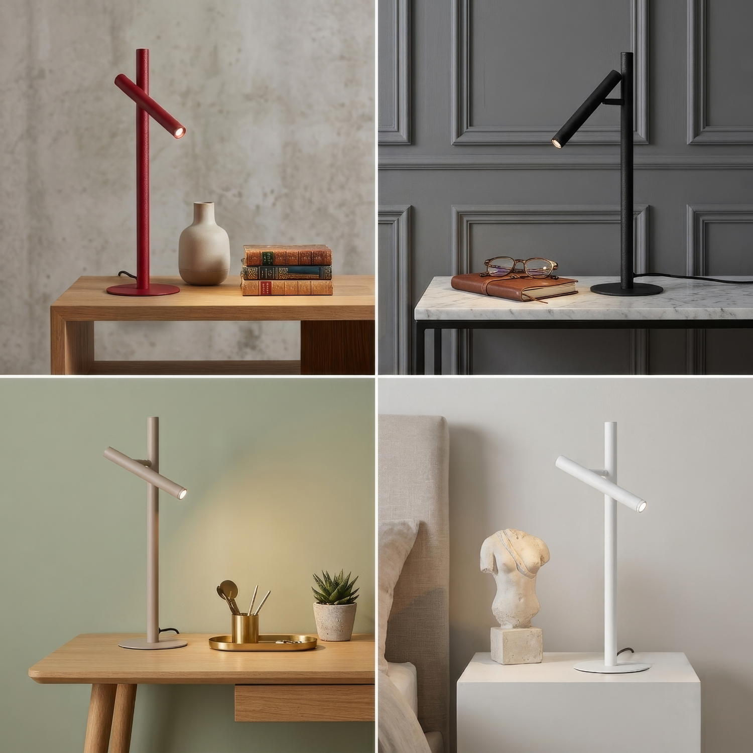 Lampa stołowa TROST TABLE czerwona AZ6800 Azzardo