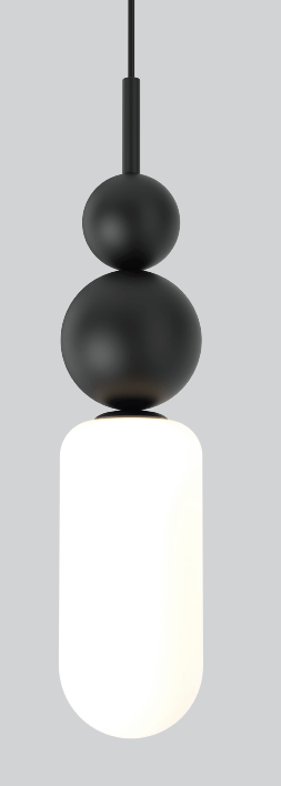 Lampa Wisząca Roma Black P0641 MaxLight