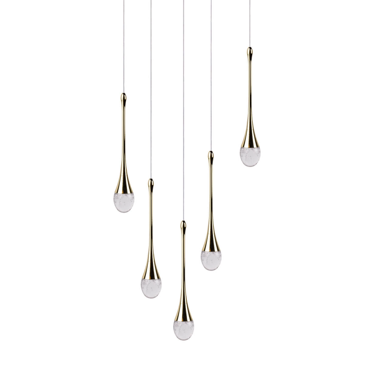 Lampa wisząca DALMA 5 GD złota AZ6008 AZZARDO