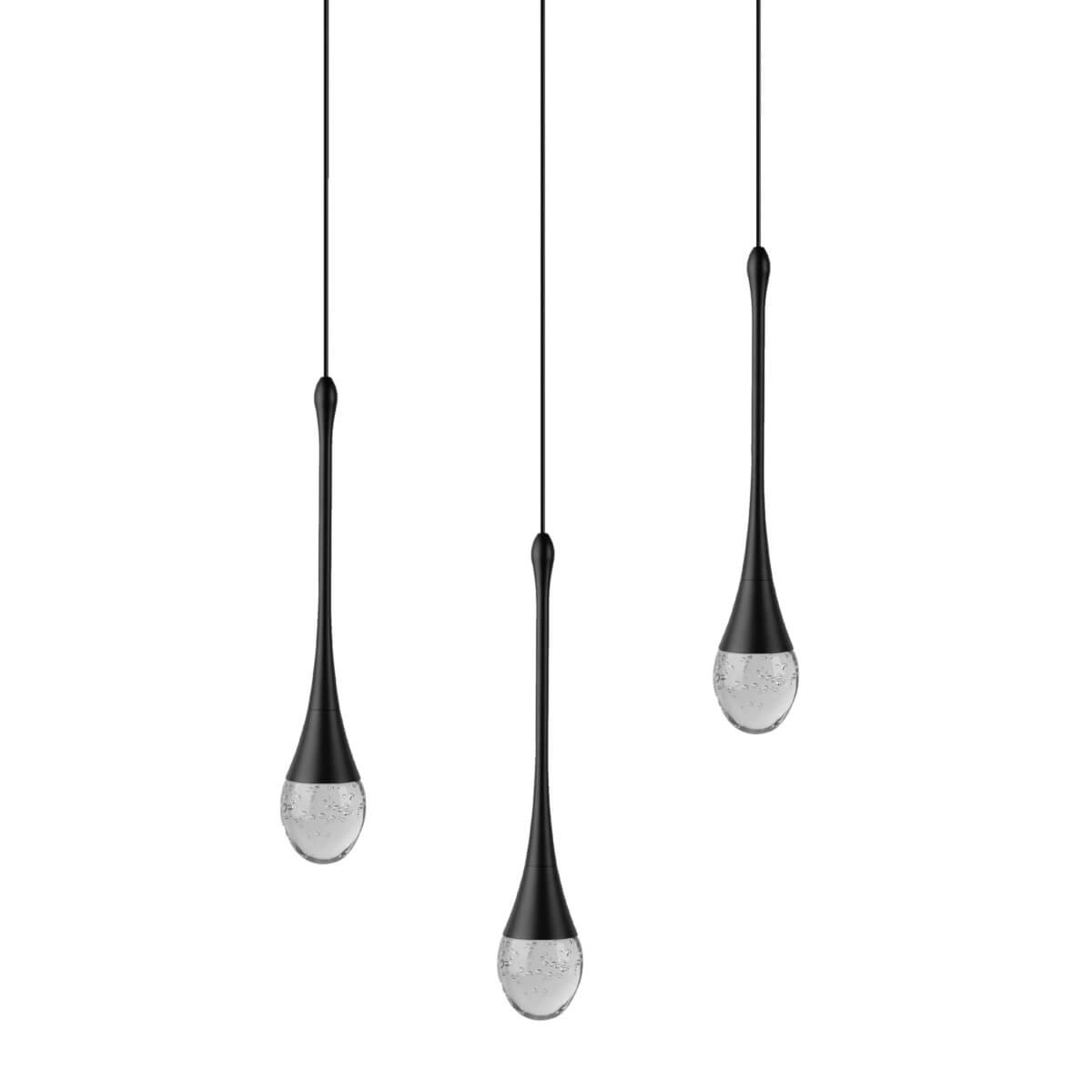 Lampa wisząca DALMA 3 BK czarna AZ6009 AZZARDO