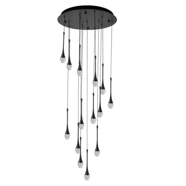 Lampa wisząca DALMA 14 BK czarna AZ6011 AZZARDO