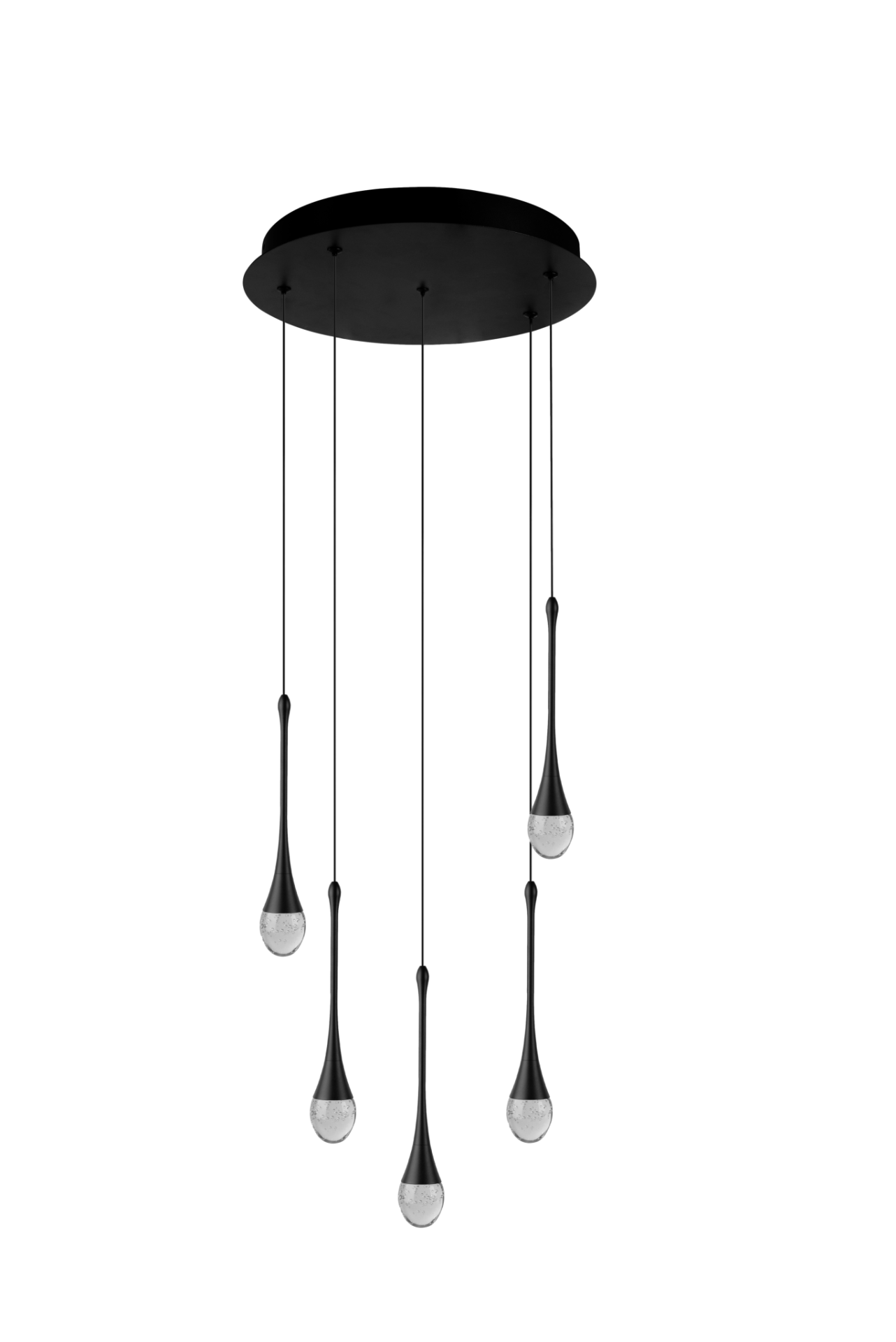 Lampa wisząca DALMA 5 BK czarna AZ6007 AZZARDO