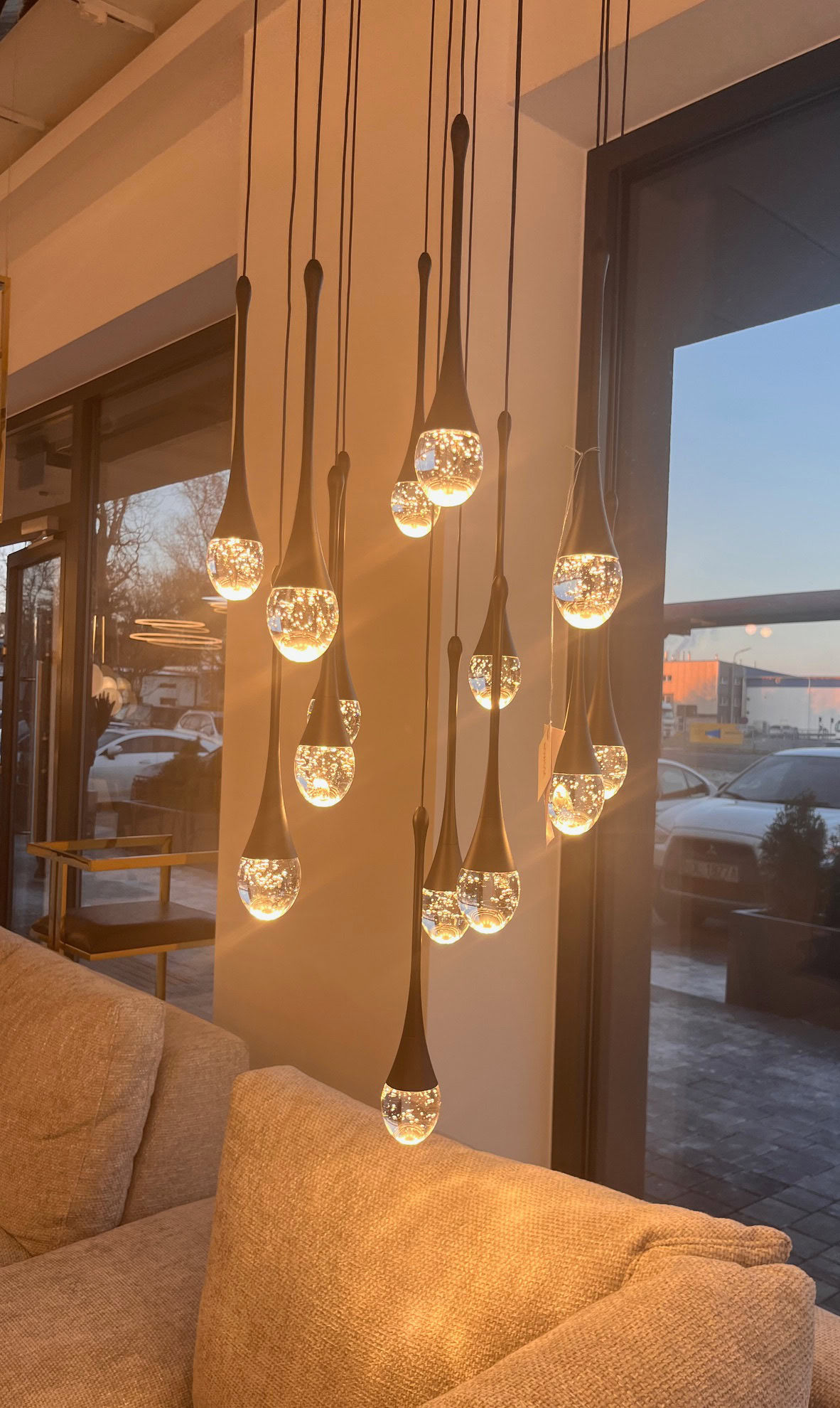 Lampa wisząca DALMA 5 BK czarna AZ6007 AZZARDO