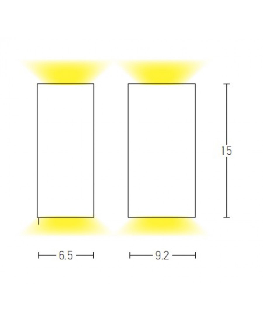 E122 OUTDOOR SCONCE 2xGU10 15W MAX/Bulb IP54 Zambelis Lights