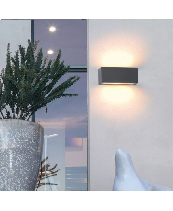 E146 OUTDOOR SCONCE 1XE27 GRAPHITE IP44 Zambelis Lights