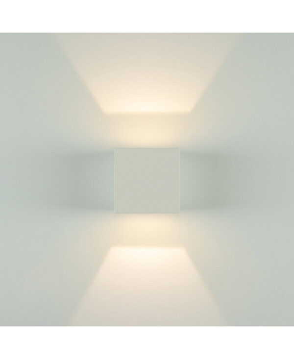 E159 OUTDOOR SCONCE LED 2X3W WHITE IP54 Zambelis Lights