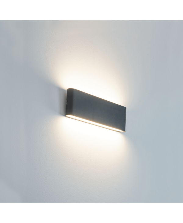 E240 OUTDOOR SCONCE 2X10W 3000K ALUMINUM GRAPHITE IP65 Zambelis Lights